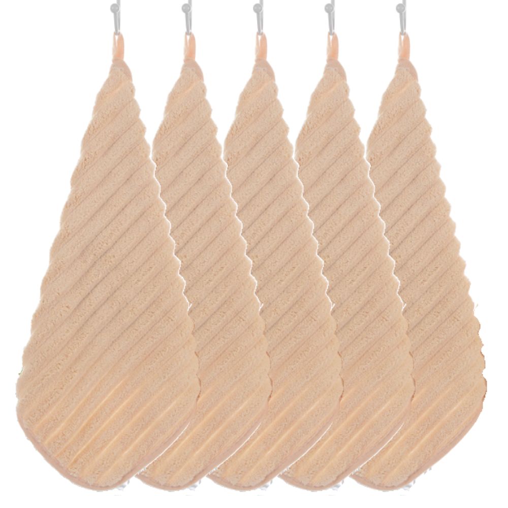 오제브 강력한 흡수력 핸드타올 주방 고리수건, 5개, 베이지 7,900원