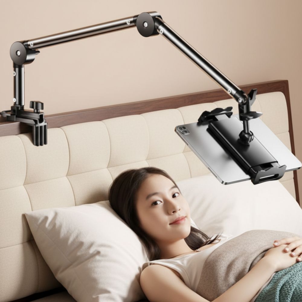 리젬톤 침대 태블릿 관절형 자바라 거치대, 1개, 블랙 18,600원