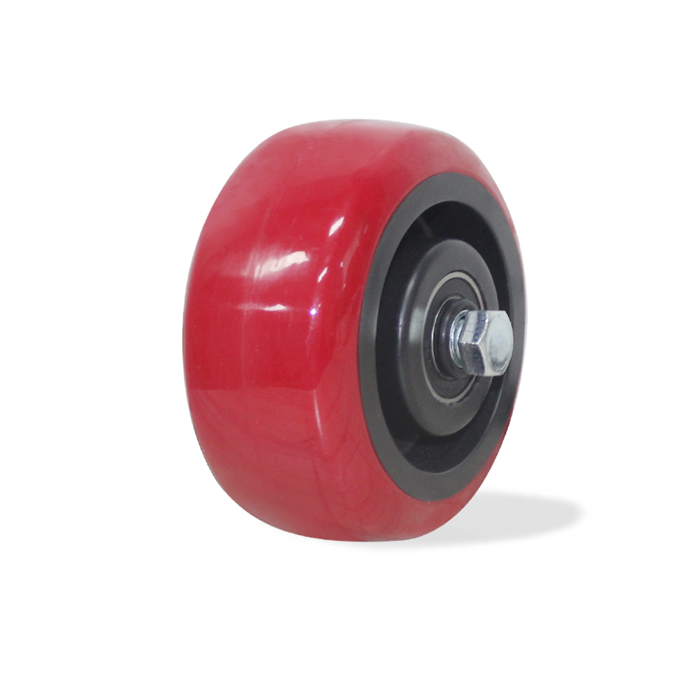 중량 5인치(127mm-50mm)적색 우레탄바퀴 대차바퀴 교체용바퀴 7,400원
