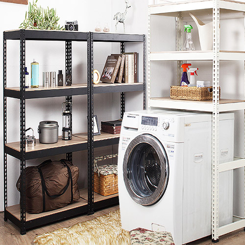 스피드랙 가로 150cm 무볼트 조립식앵글선반, 블랙앵글+MDF 194,000원