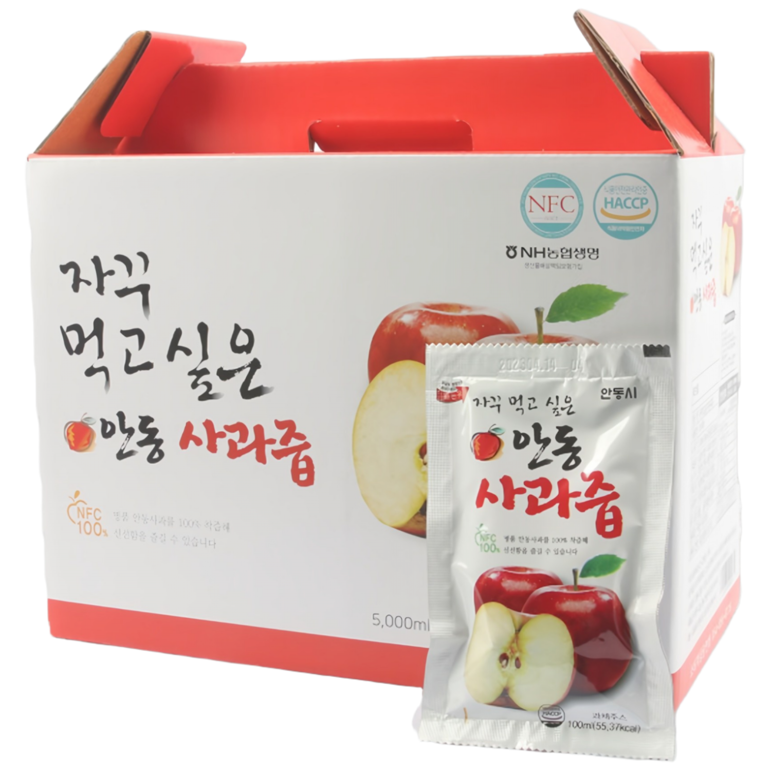 안동사과즙 저온살균,무첨가,사과100착즙 자꾸먹고싶은안동사과즙 54,080원