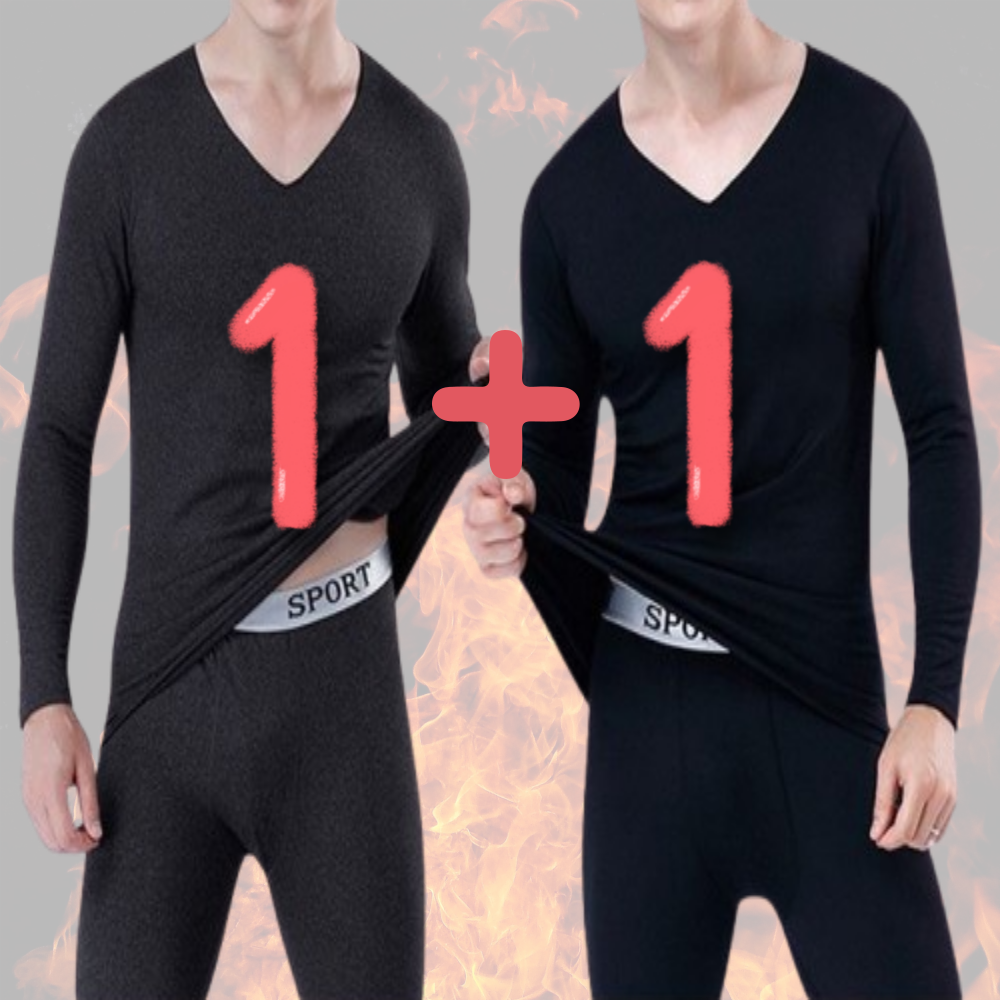 라앤민코 1+1 남자 브이넥 겨울 발열내복 상하의세트 19,000원