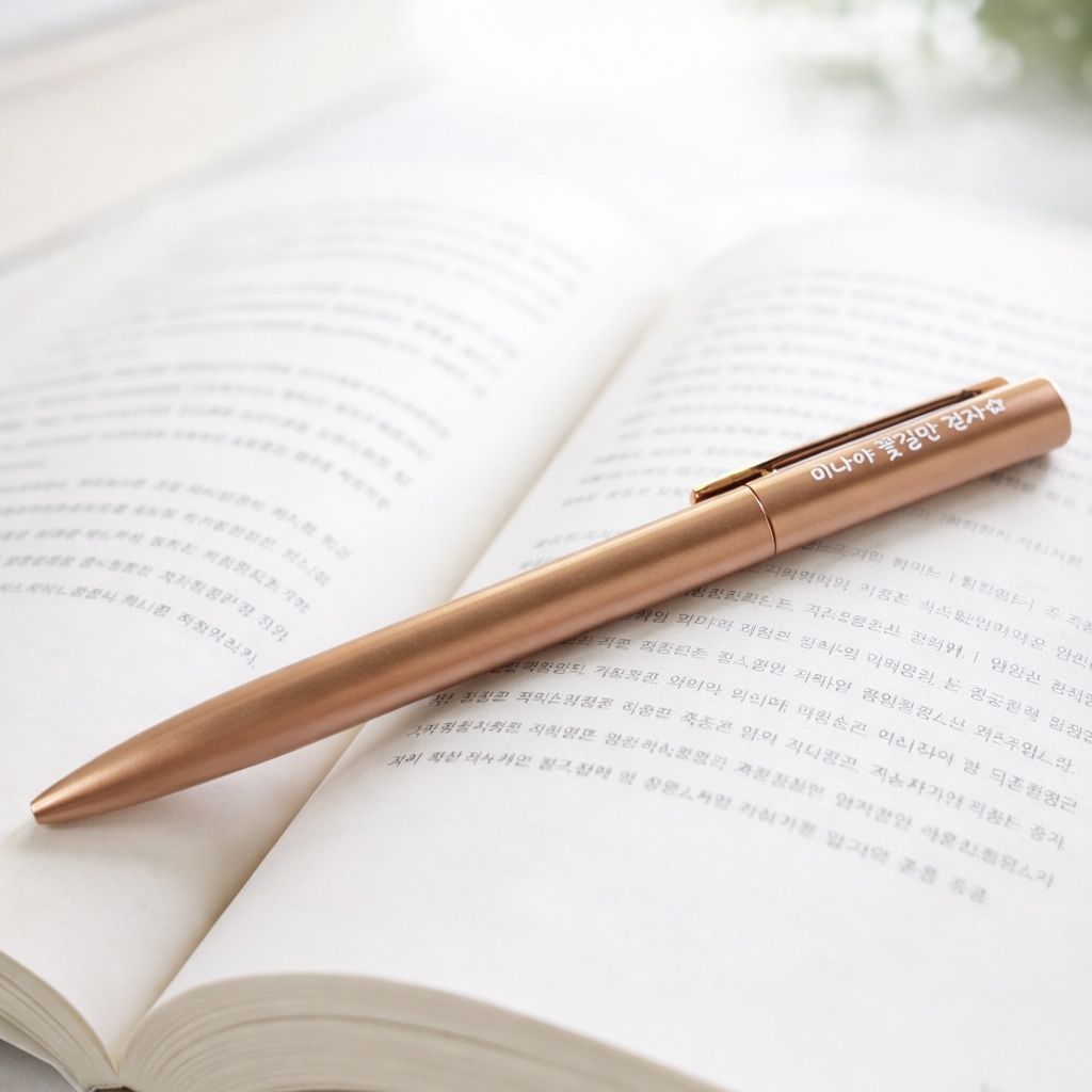 유성 볼펜 잘써지는 0.7mm 부드러운 필기 사무용, 1개, 샴페인 로즈 17,800원