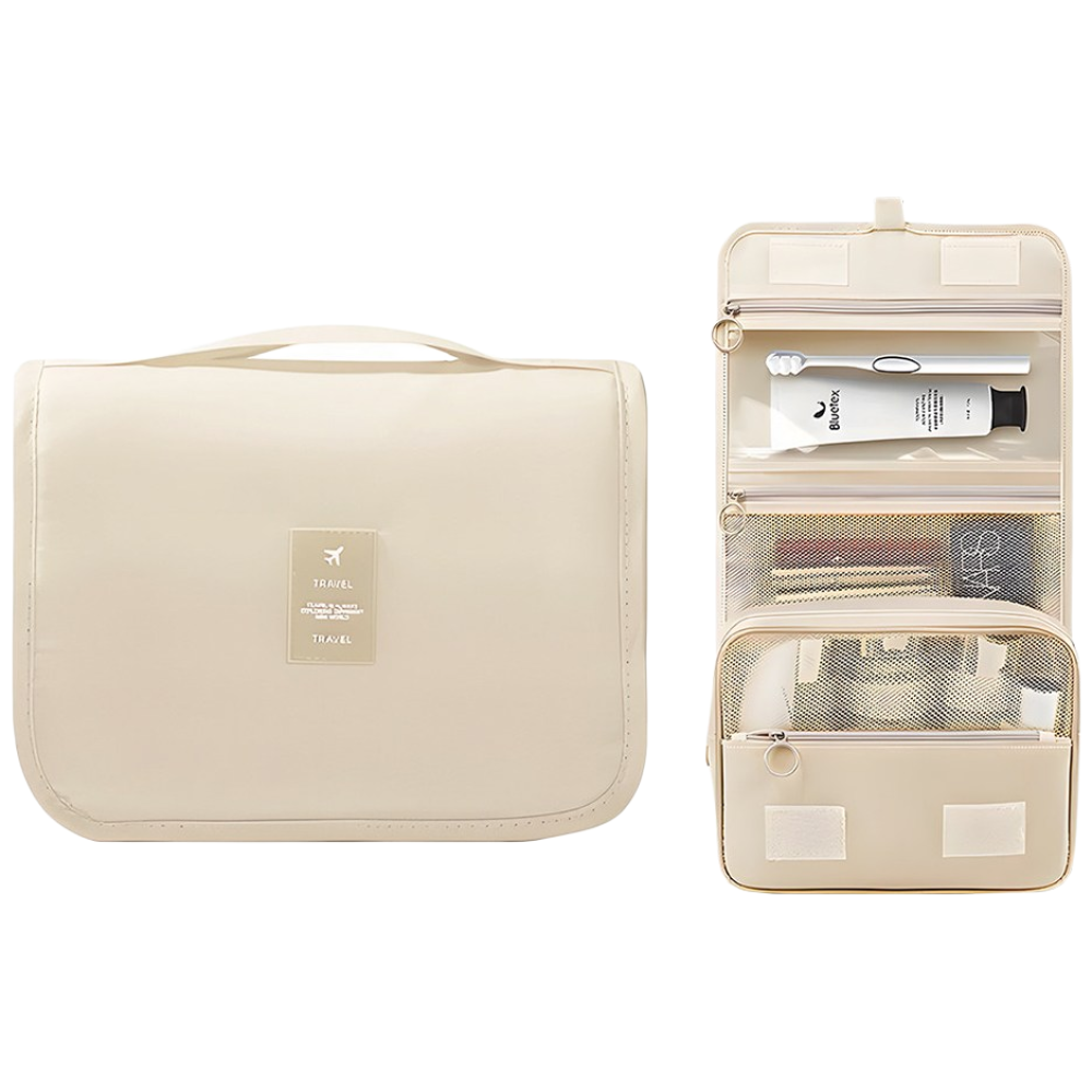 CHILL LIGHT 건습 분리 여행용 세면 파우치 심플 대용량 여행용 화장품 파우치 세면도구 수납 가방 출장 여행 휴대용 세면용품 수납 가방 4,390원