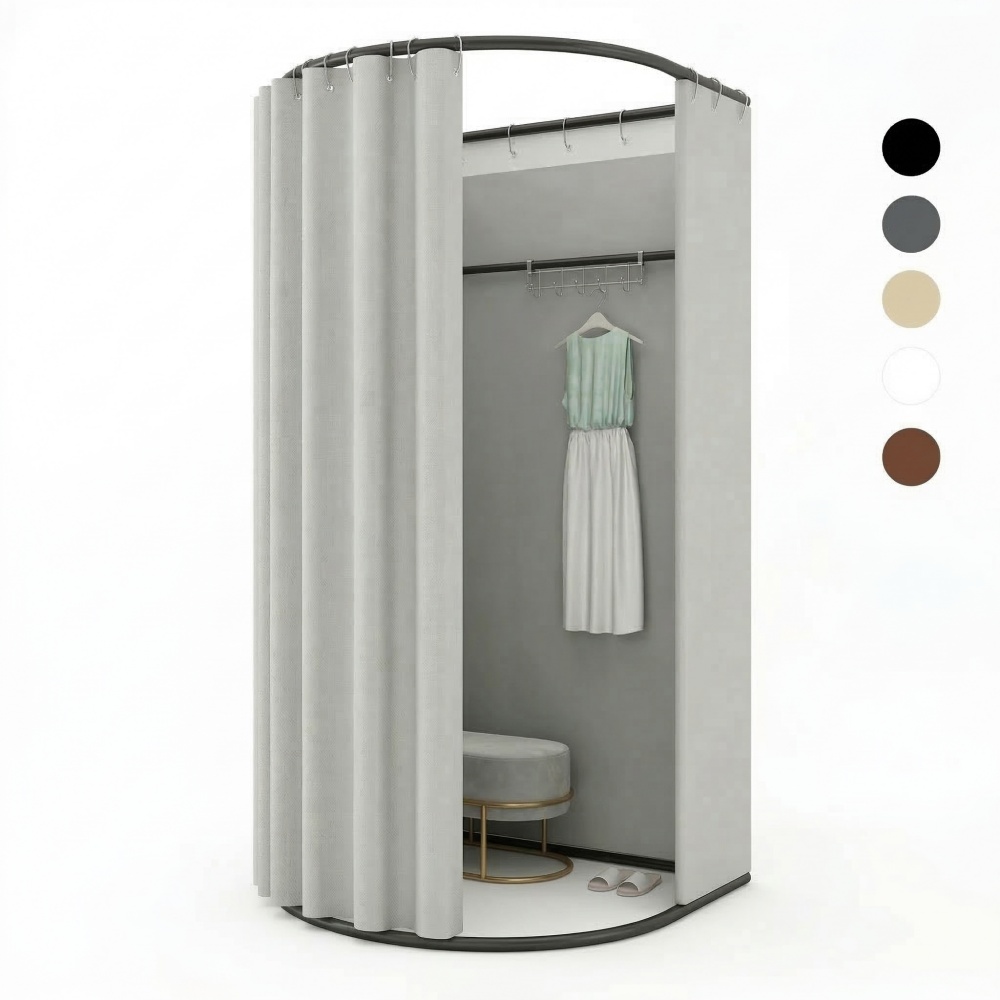 GSTUFF 옷가게 간이 탈의실 매장 피팅룸, 실버(블랙프레임) 94,500원