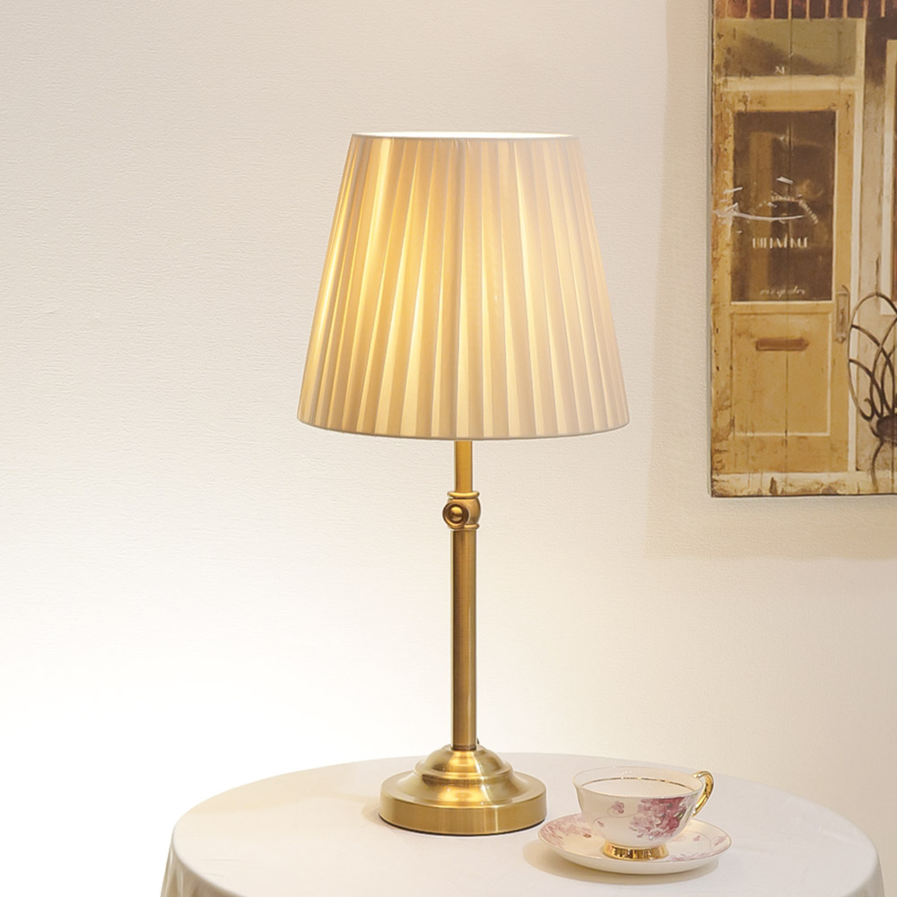 블로잉 루이스 모던 단스탠드 조명 높낮이 조절 침대 안방 패브릭 호텔 스탠드조명, 브라운골드 59,000원