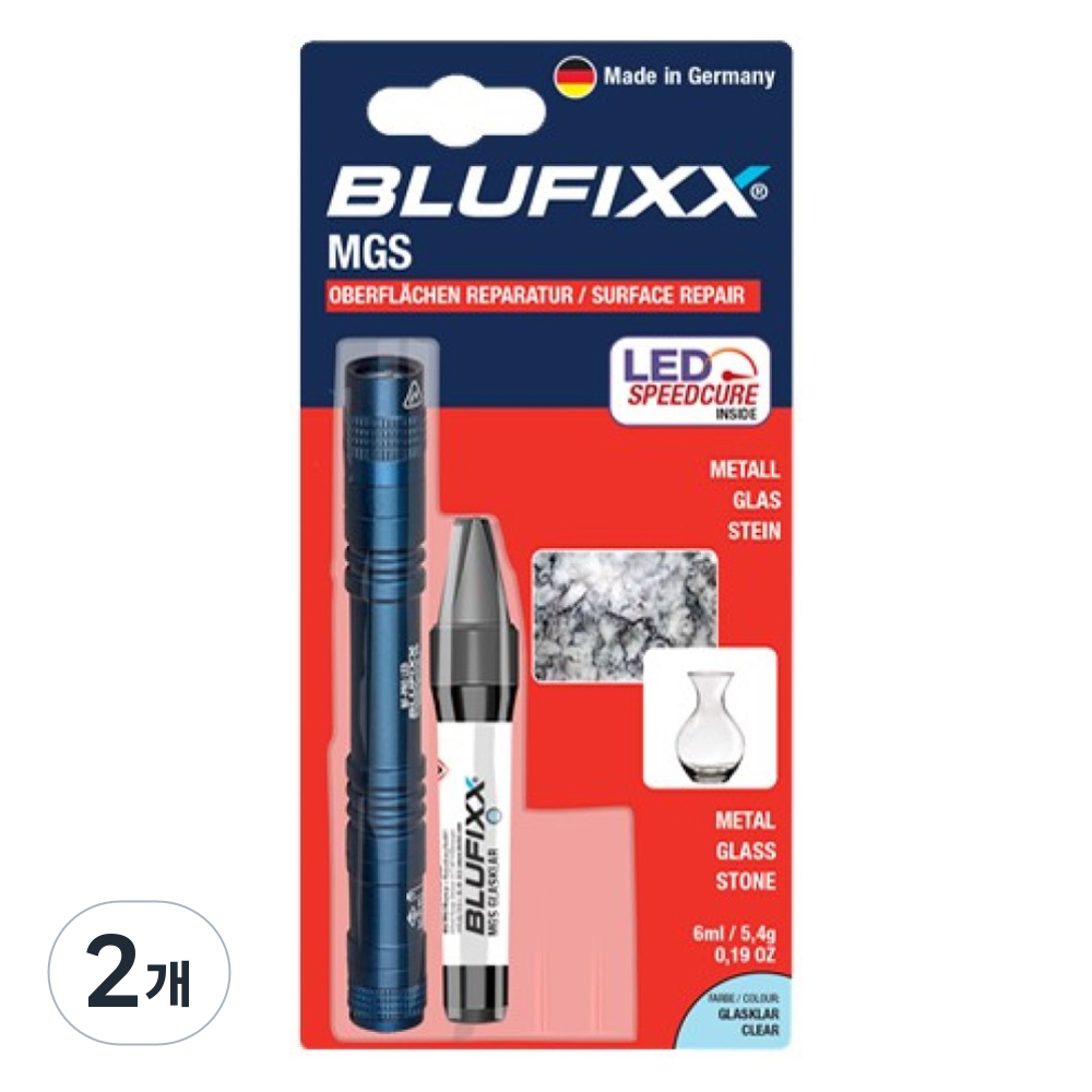 블루픽스 UV LED 경화 접착제 MGS 금속/유리용, 2개 31,700원