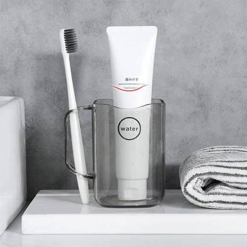 피어니스트 워터 칫솔꽂이 플라스틱 양치컵, 그레이, 1개 16,500원