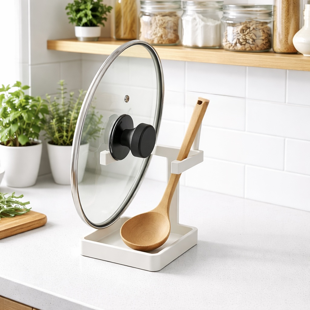 하루테 냄비 뚜껑 받침대, 1개, 화이트 15,100원