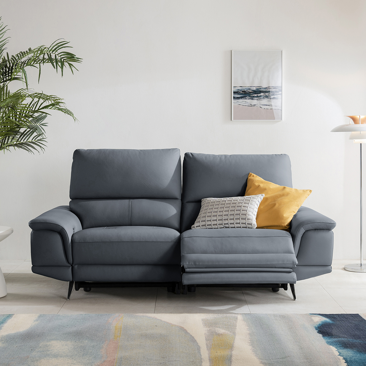 리바트 미유 3인용 일면형 리클라이너 소파 방문설치 2,010,000원