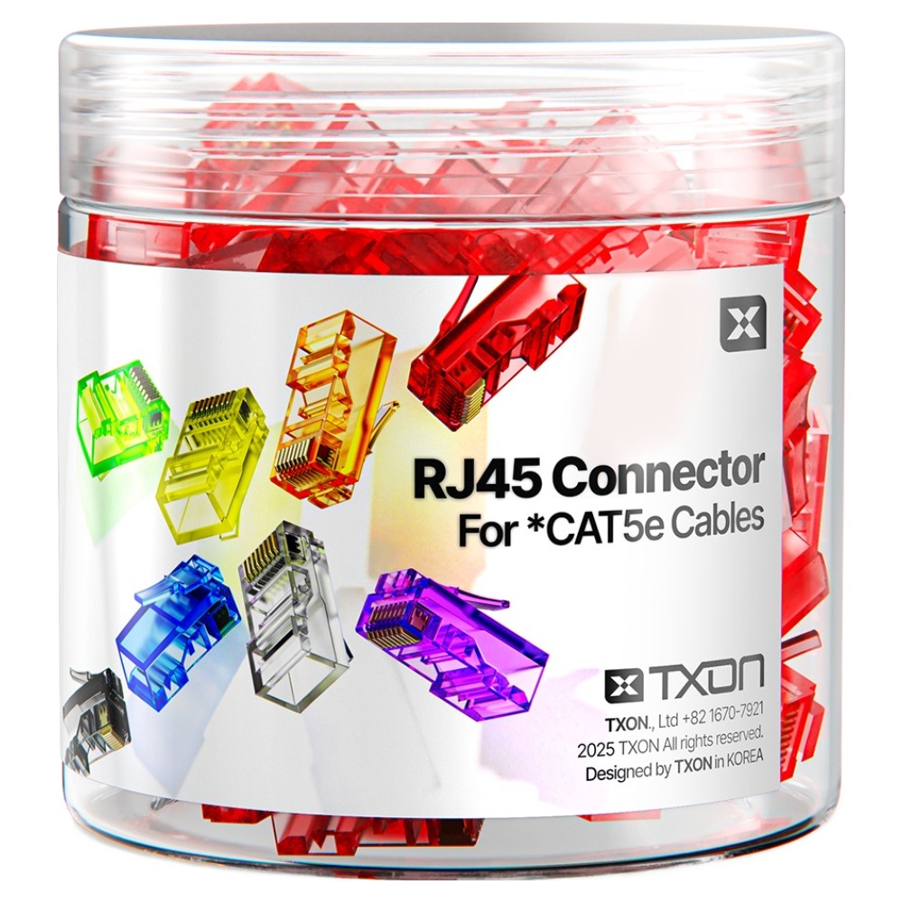 티엑스온 CAT5E RJ45 커넥터 8P8C 플러그 4,790원