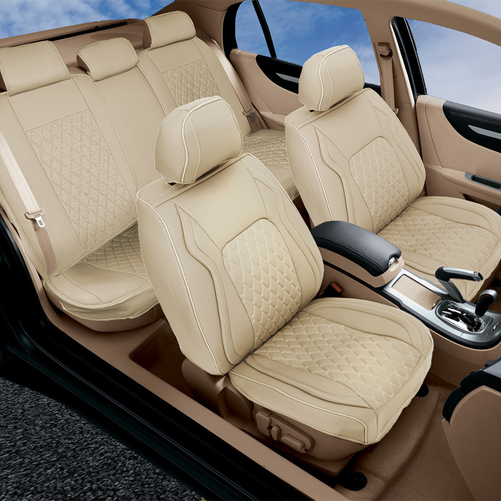 대한오토모빌 차량용 자동차 방석 의자 방수 가죽 시트 앞 뒷좌석 풀커버 세트 보호매트 257,100원