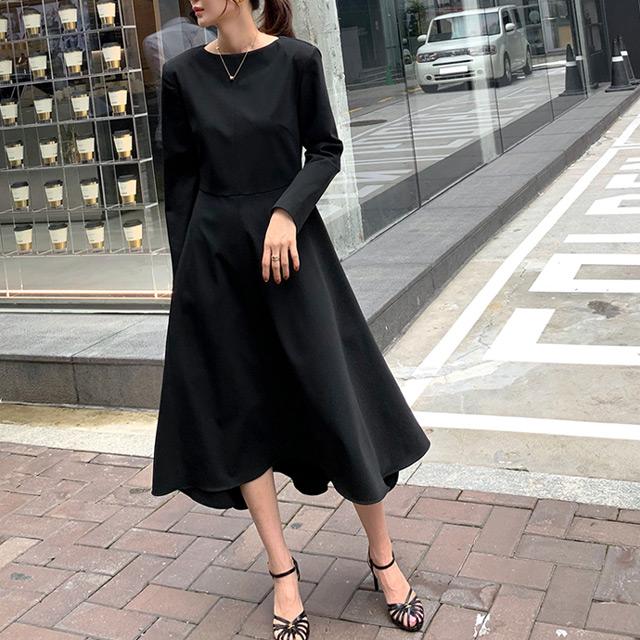 D118-9 코슈오 빅사이즈여성의류 봄가을 롱 원피스 L~4XL 34,900원