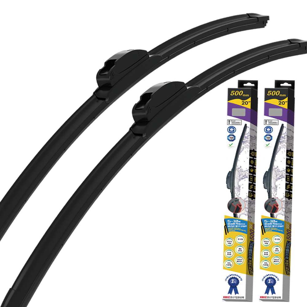 제네시스 G80(16/7월이후)제네시스 G90 현대차 실리콘 발수코팅 무소음 와이퍼 교체 2P / 650mm+400mm(1세트) 24,000원