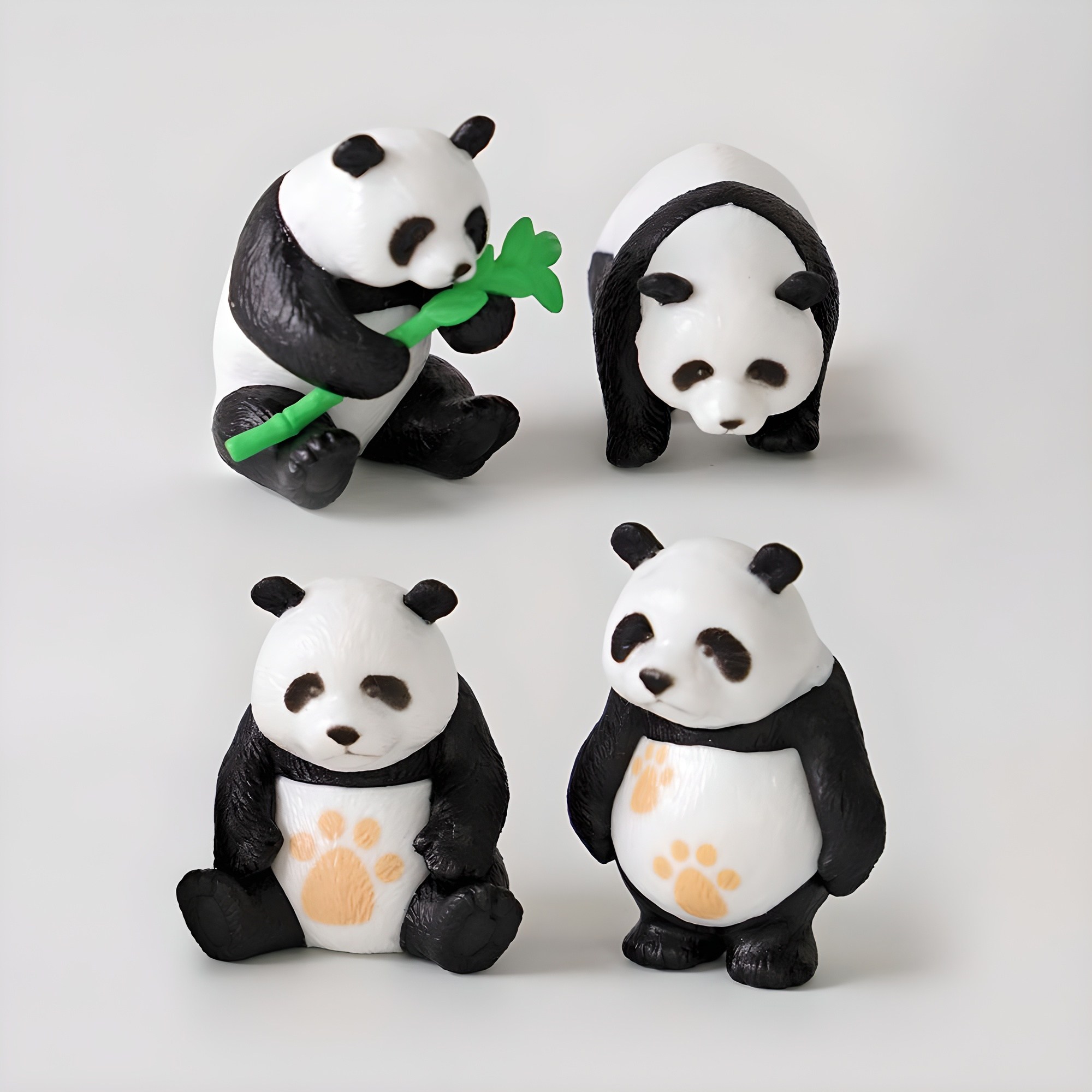 morningscent 판다 팬더 미니어쳐 피규어 4종 세트, 혼합색상 4,500원
