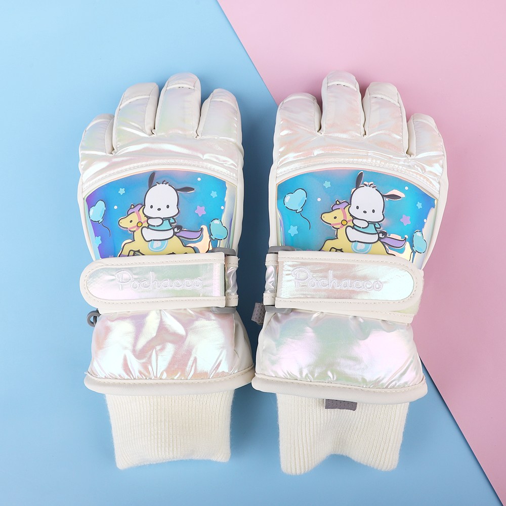 산리오 포차코 아동스키장갑 어린이 초등 키즈 방한 눈썰매 스노우보드 생활방수 겨울 패딩 두꺼운 따뜻한 겨울용 손가락 장갑 조카 크리스마스 선물 15,900원