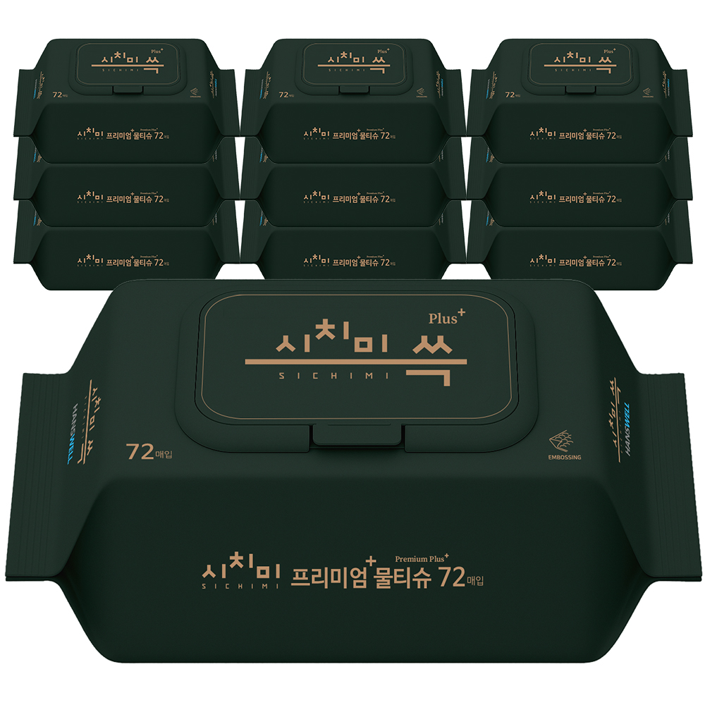 시치미 쓱 그린 플러스 프리미엄 물티슈 캡형 15,730원