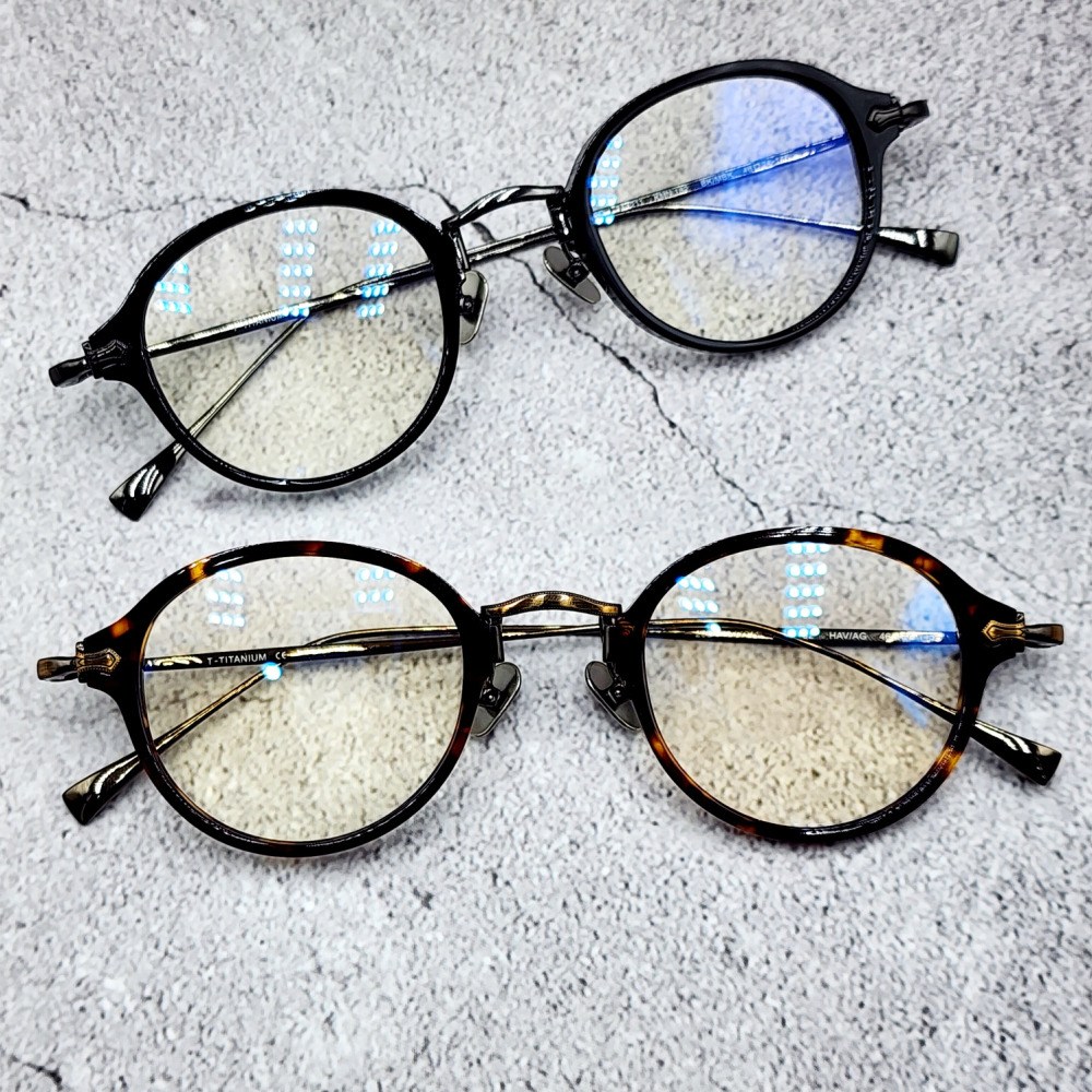 글라스렌 알작은 가벼운 뿔테 티타늄안경테 고도근시 돋보기 명품 남자 여자 블루라이트안경 TGL40 59,800원