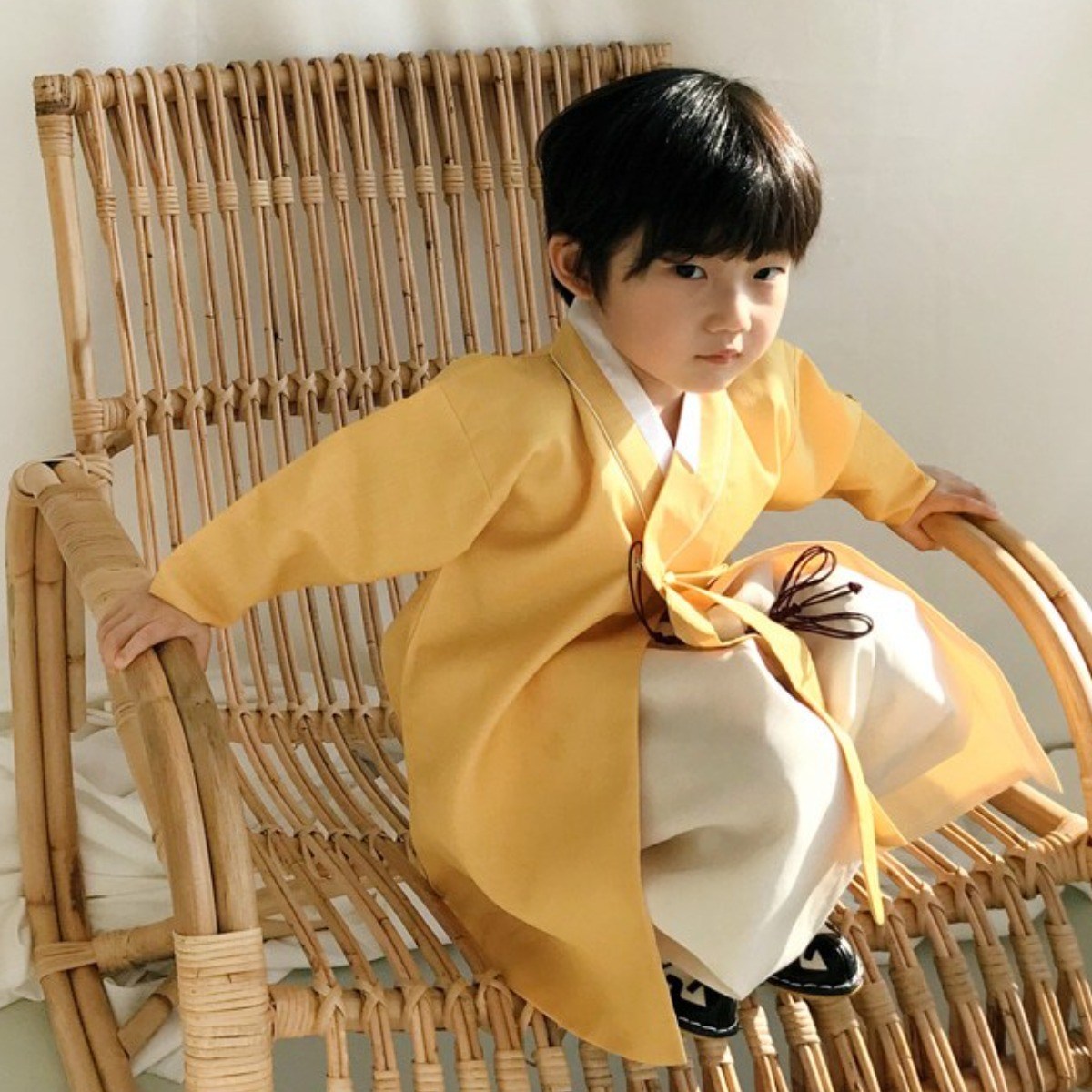 메종드온 유아 남아 노랑 동다리 한복(백일,1호~8호) 81,000원