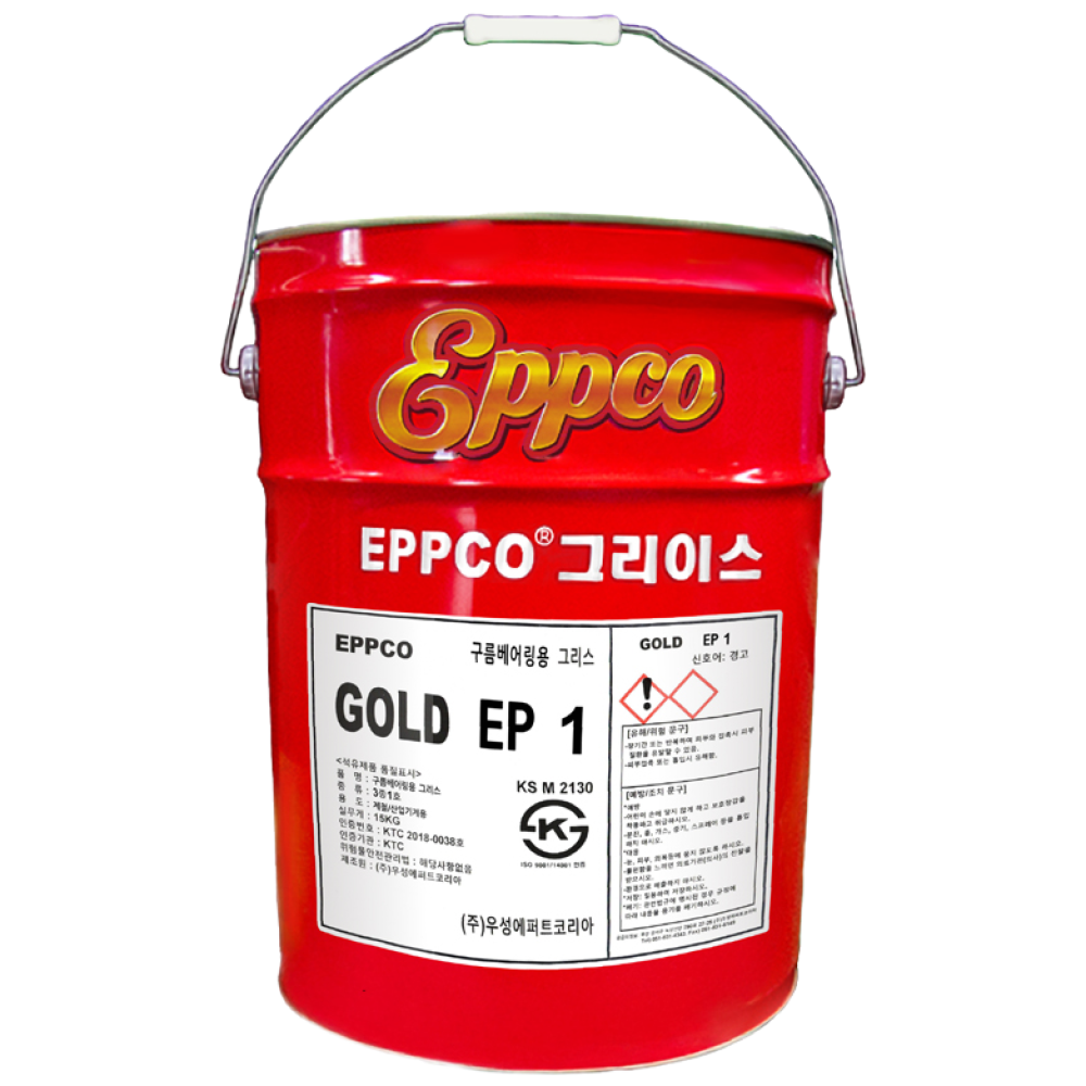 우성에퍼트 앱코 골드EP1,2,3 시리즈 중하중 극압 전용 말통구리스 15kg(주도 000 ~ 3) 140,000원