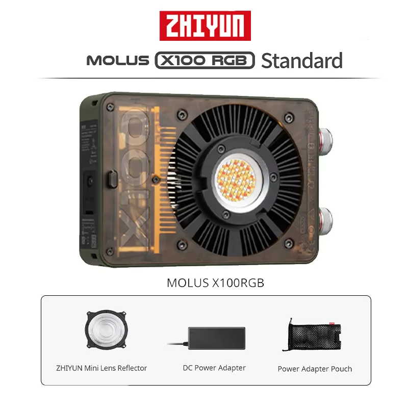 카메라 충전기 지윤 몰루스 X100 RGB 프로 비디오 및 전문 사진 촬영용 휴대용 연속 조명 487,700원