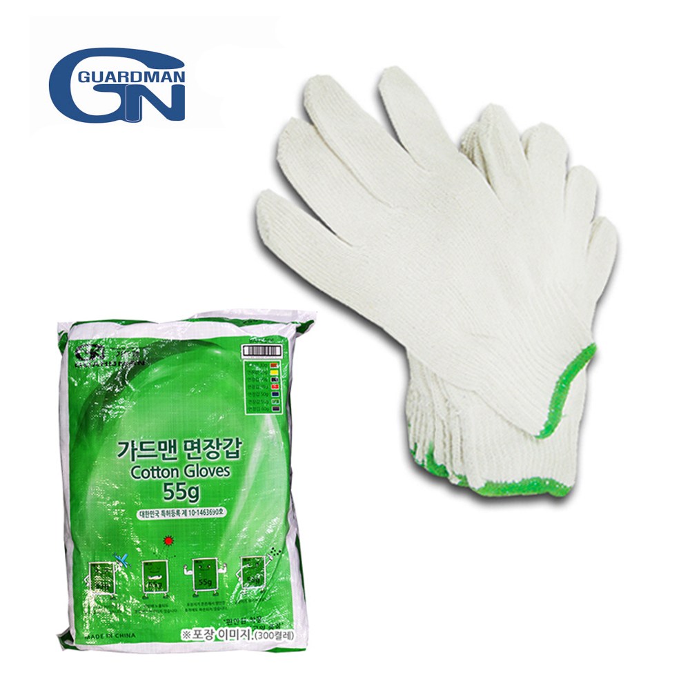 가드맨 작업용 면장갑55g 초록띠 300켤레 방수포장 53,900원