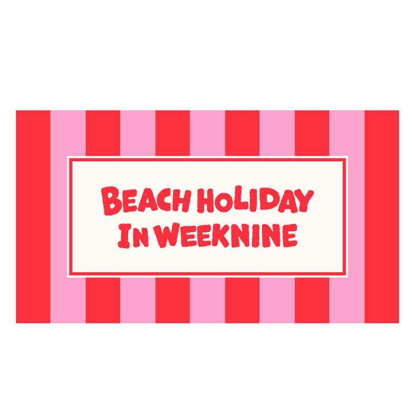 위크나인 홀리데이 대형 비치타올 16,900원