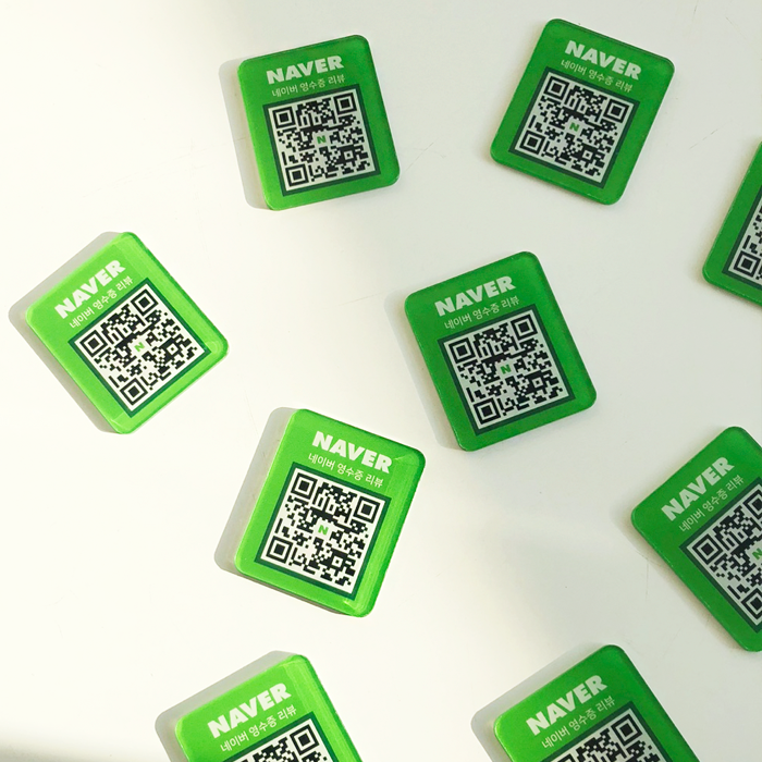10+1 미니 네이버 영수증 리뷰 큐알코드 QR 아크릴 부착형 후기 이벤트 플레이스 23,800원