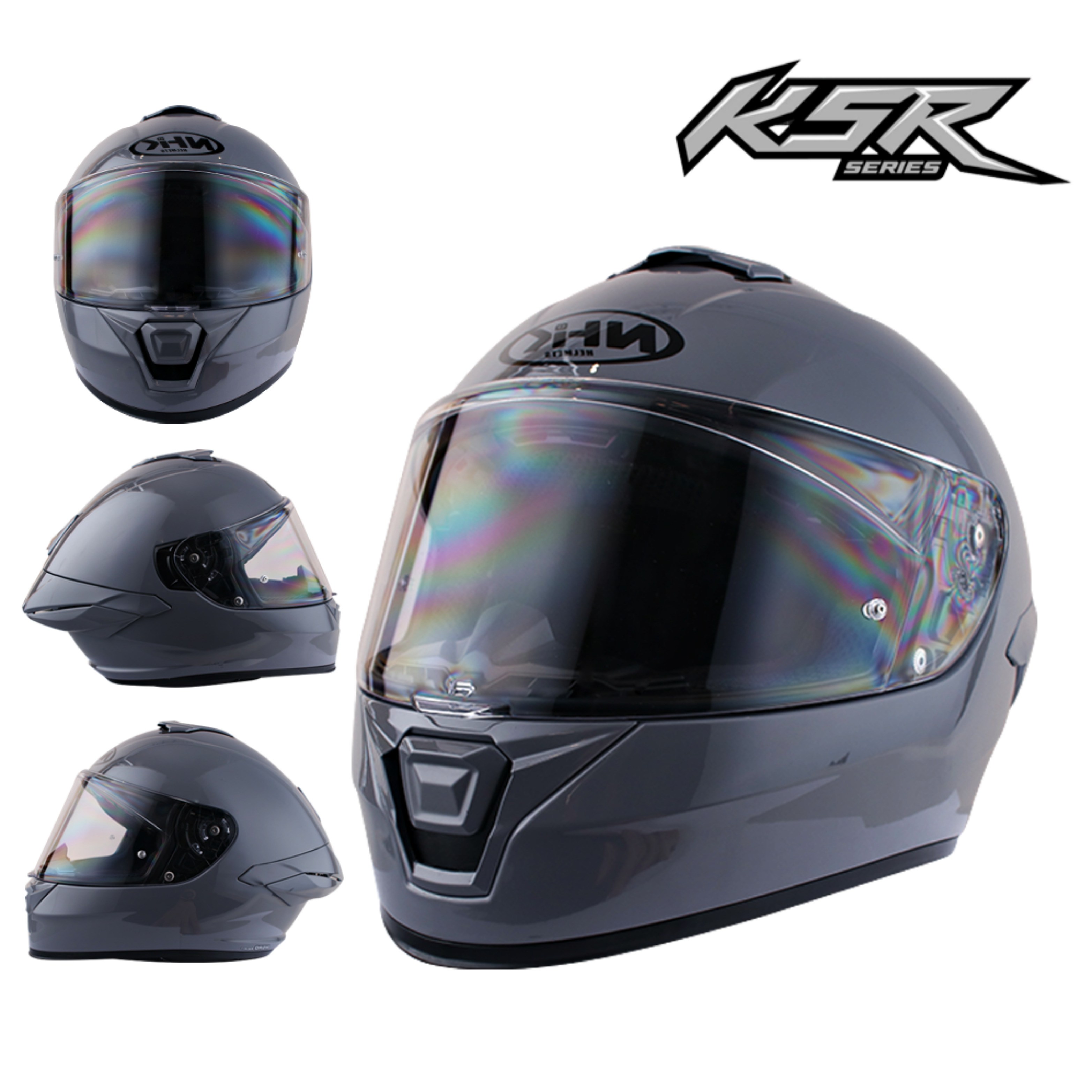 NHK K5R 풀페이스 오토바이 헬멧 소두핏 바이크 헬멧 경량 더블D링 딤 그레이 130,000원