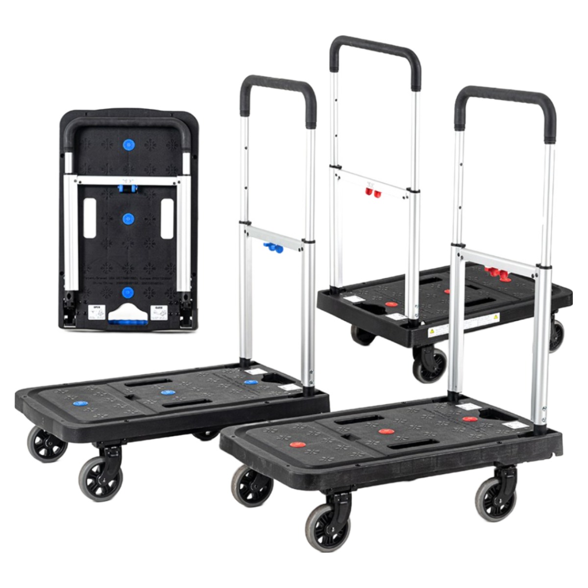 에이블카트 플랫폼 접이식 핸드 카트, 레드, 1개 62,900원