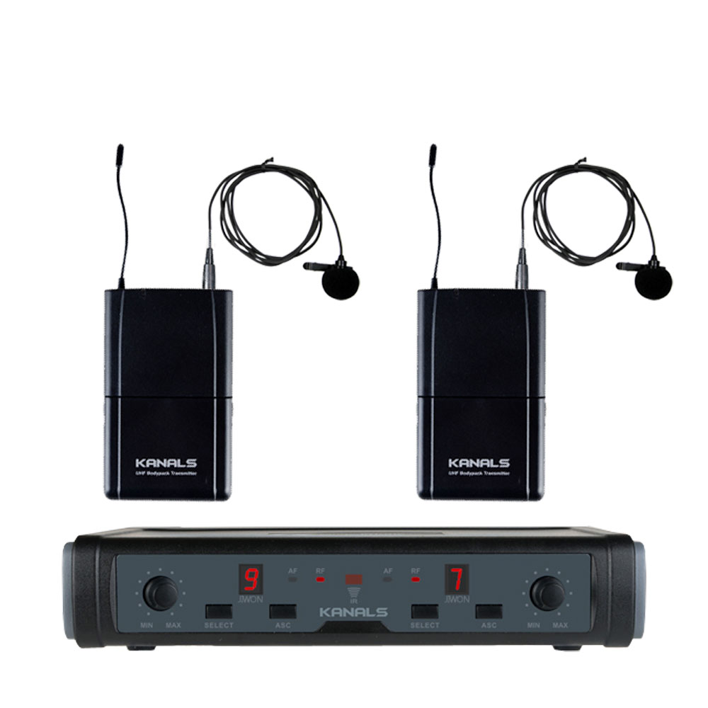 카날스 무선마이크 BK7200 핸드 해드셋 핀 2채널 교회 공연 행사 강의, 핀마이크+핀마이크 (BPBP) 325,000원