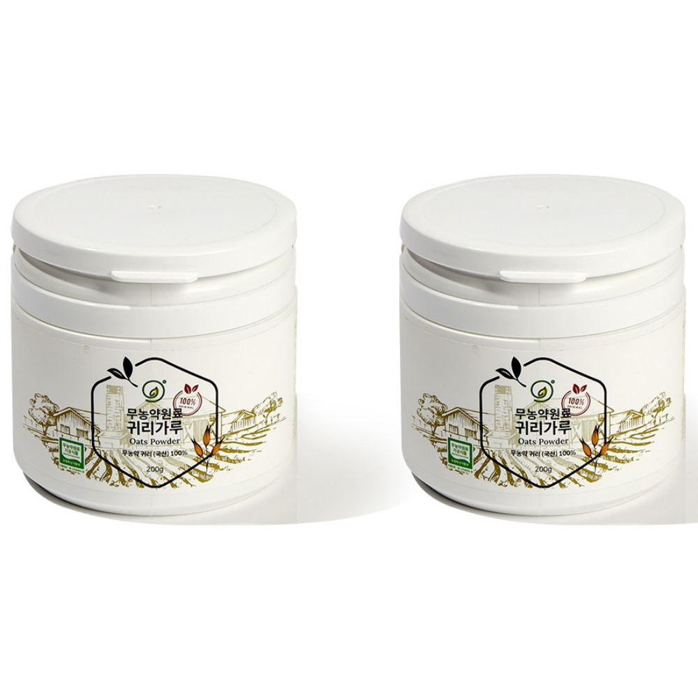 휴나인 100% 순수 국산 친환경 무농약 귀리 분말 가루 200g, 2개, 200g 19,800원