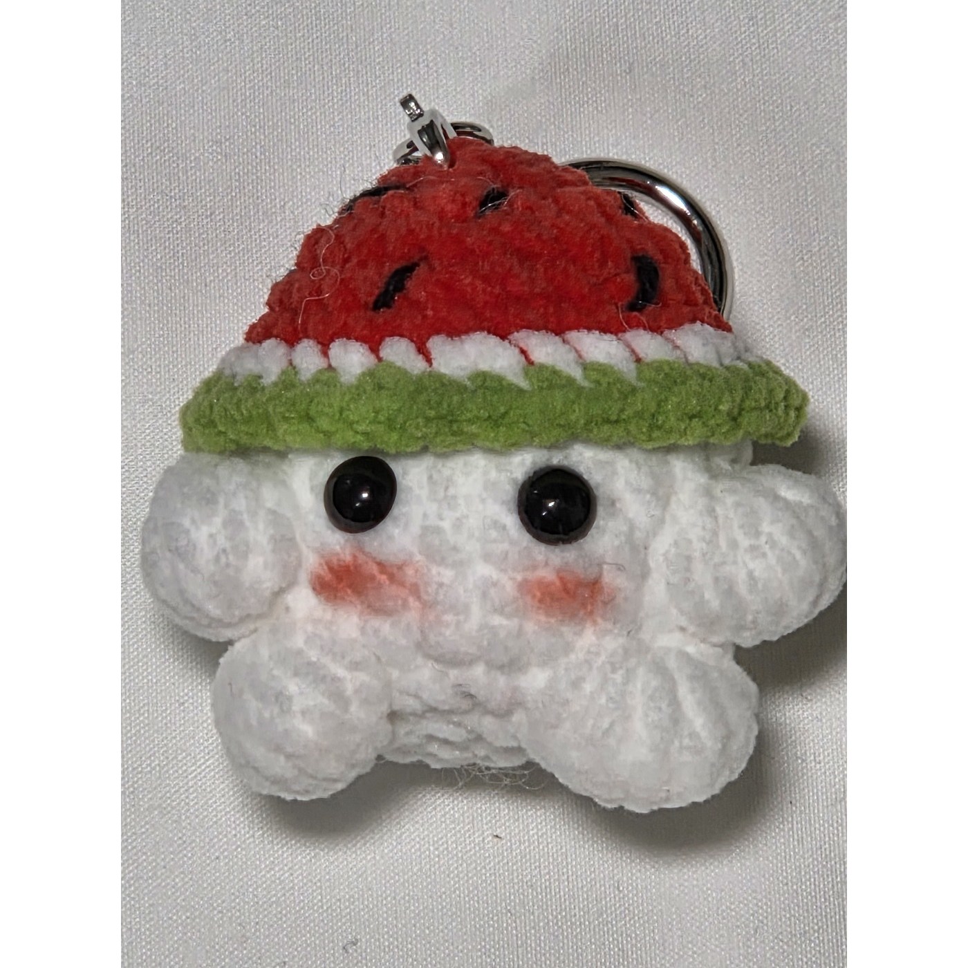 몽글공방,뜨개 인형,손뜨개,키링,완성품,몽글이,, 1개, 수박 몽글 7,900원