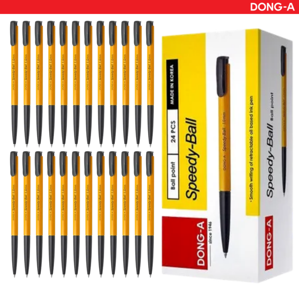 [키팜] 동아 스피디볼 1.0mm (24개입 1세트), 검정 9,590원