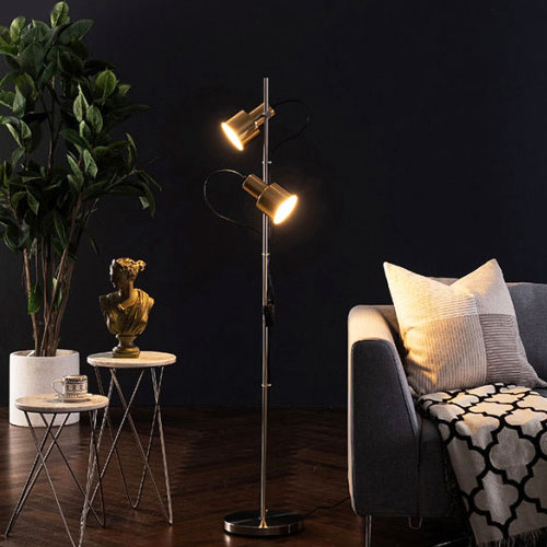 브루크 장스탠드 SS-2012P 스틸 크롬 거실 침실 모던 인테리어, 크롬(골드갓) 155,000원