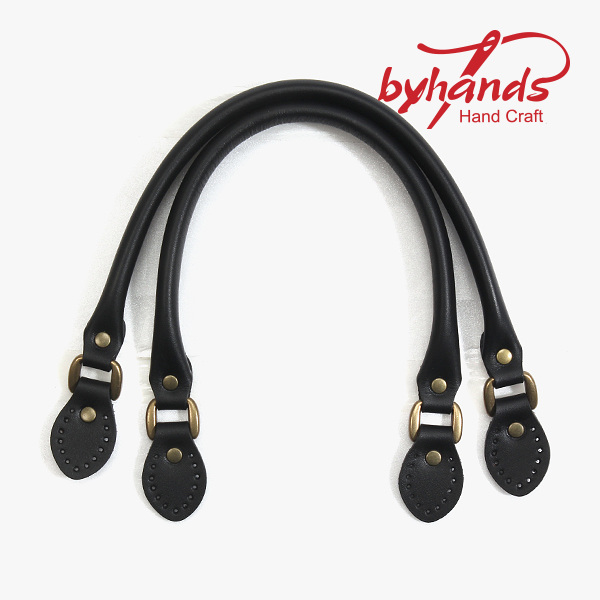 바이핸즈 고급 민무늬 토트 가죽가방끈, 블랙 1쌍, 1개 13,900원