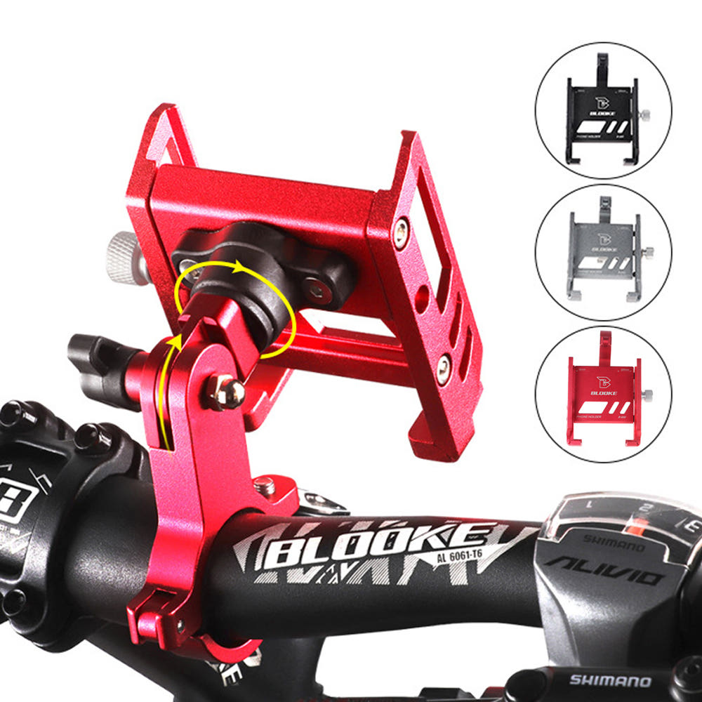 자전거 휴대폰 거치대 오토바이 핸드폰 핸들 거치 MTB 알루미늄 메탈, 실버, 1개, 현재가 19,900원