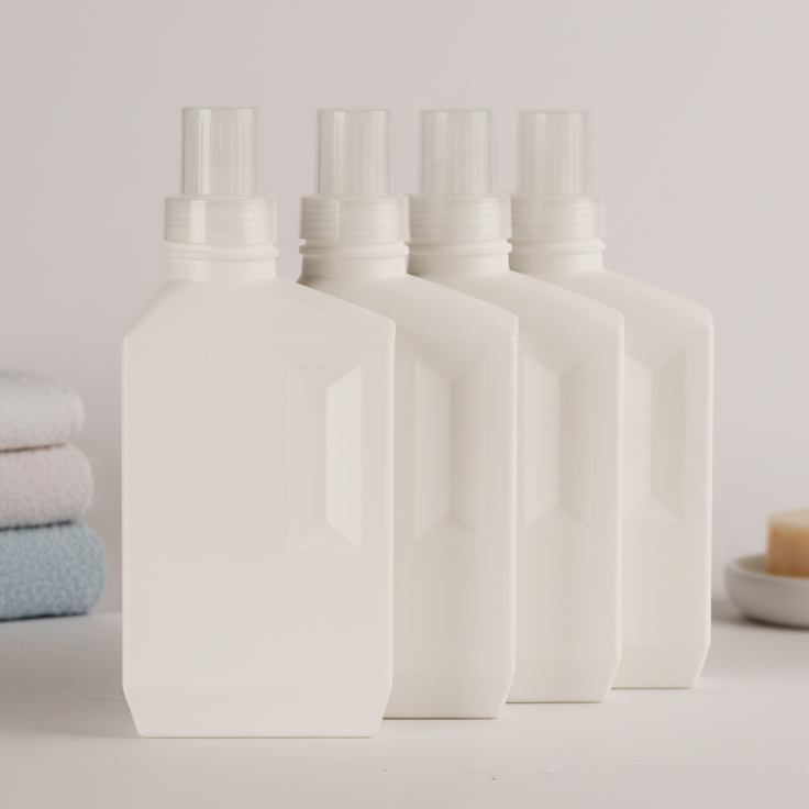 앞날창창 깔끔한 세탁세제 소분용기 세제통 500ml, 화이트, 4개 5,200원