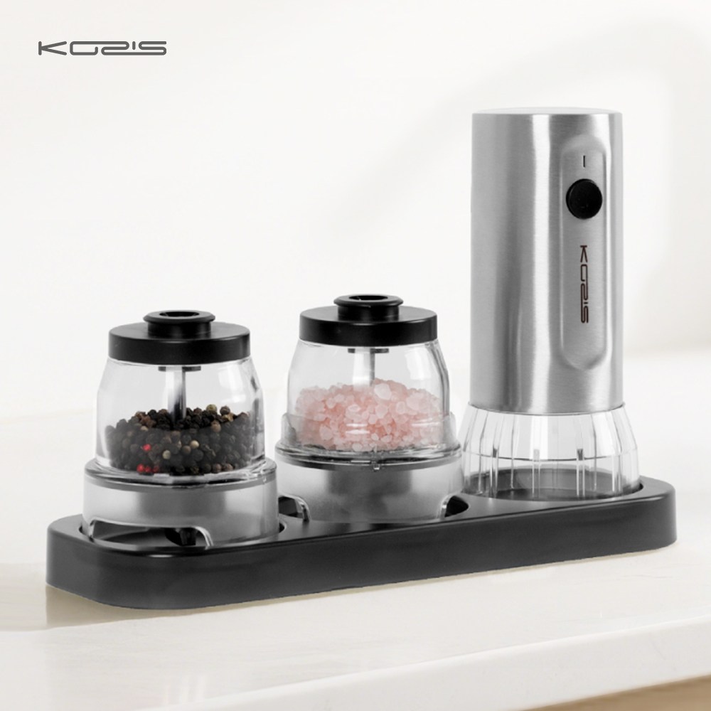 코지스 전동 충전식 원터치 소금 후추그라인더, 1세트, 200ml 54,200원