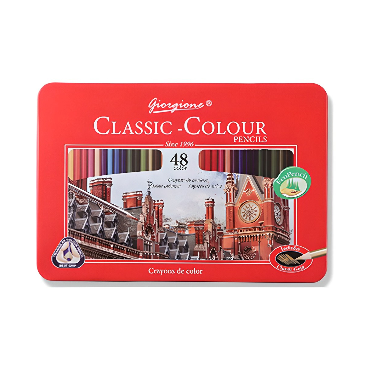 조르조네 클래식 삼각 그립 유성 색연필 14,000원