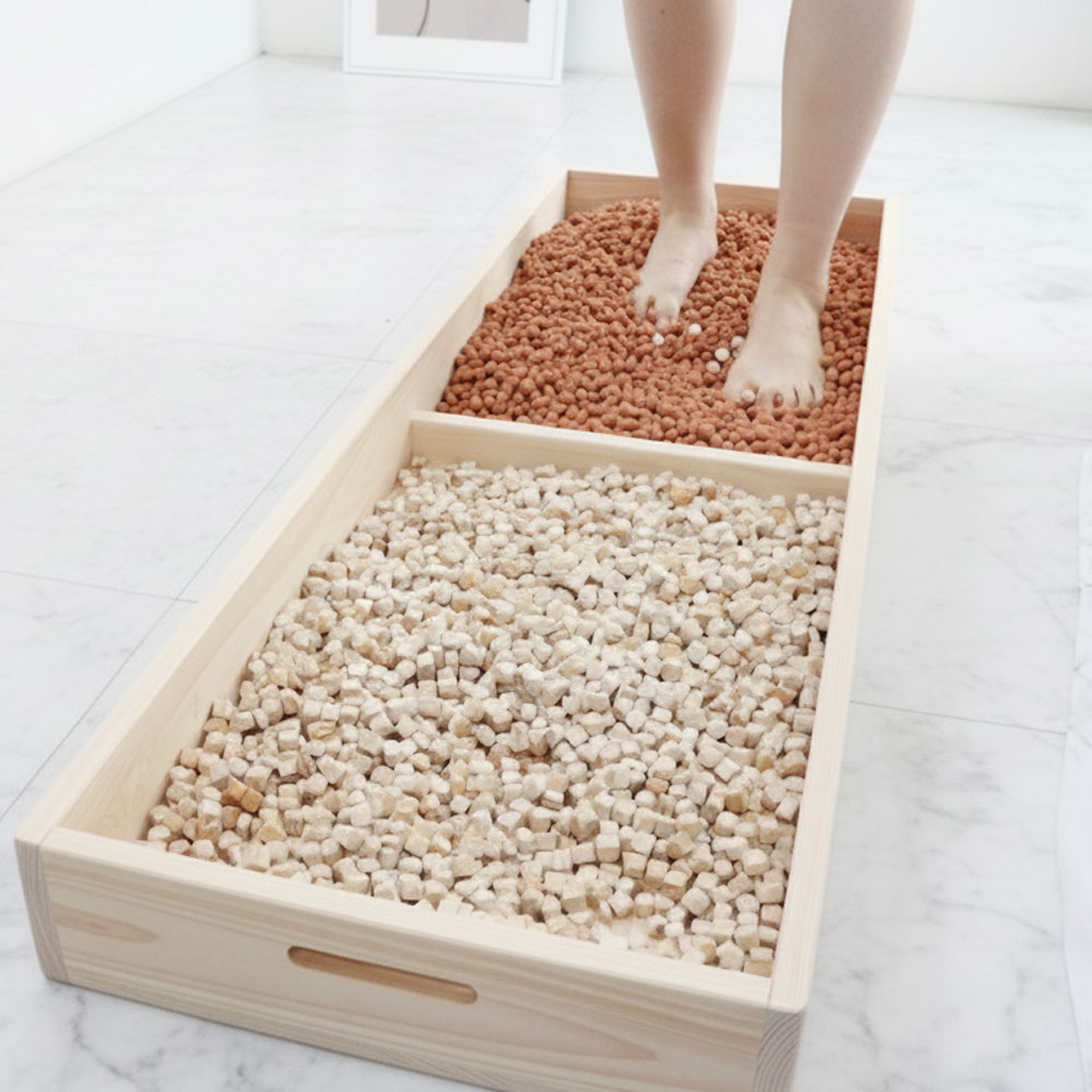 히노끼야 편백 황토볼 발지압 듀얼세트 맨발걷기 용천혈 발바닥지압, 편백큐브2kg+황토볼5kg, 1세트 189,000원