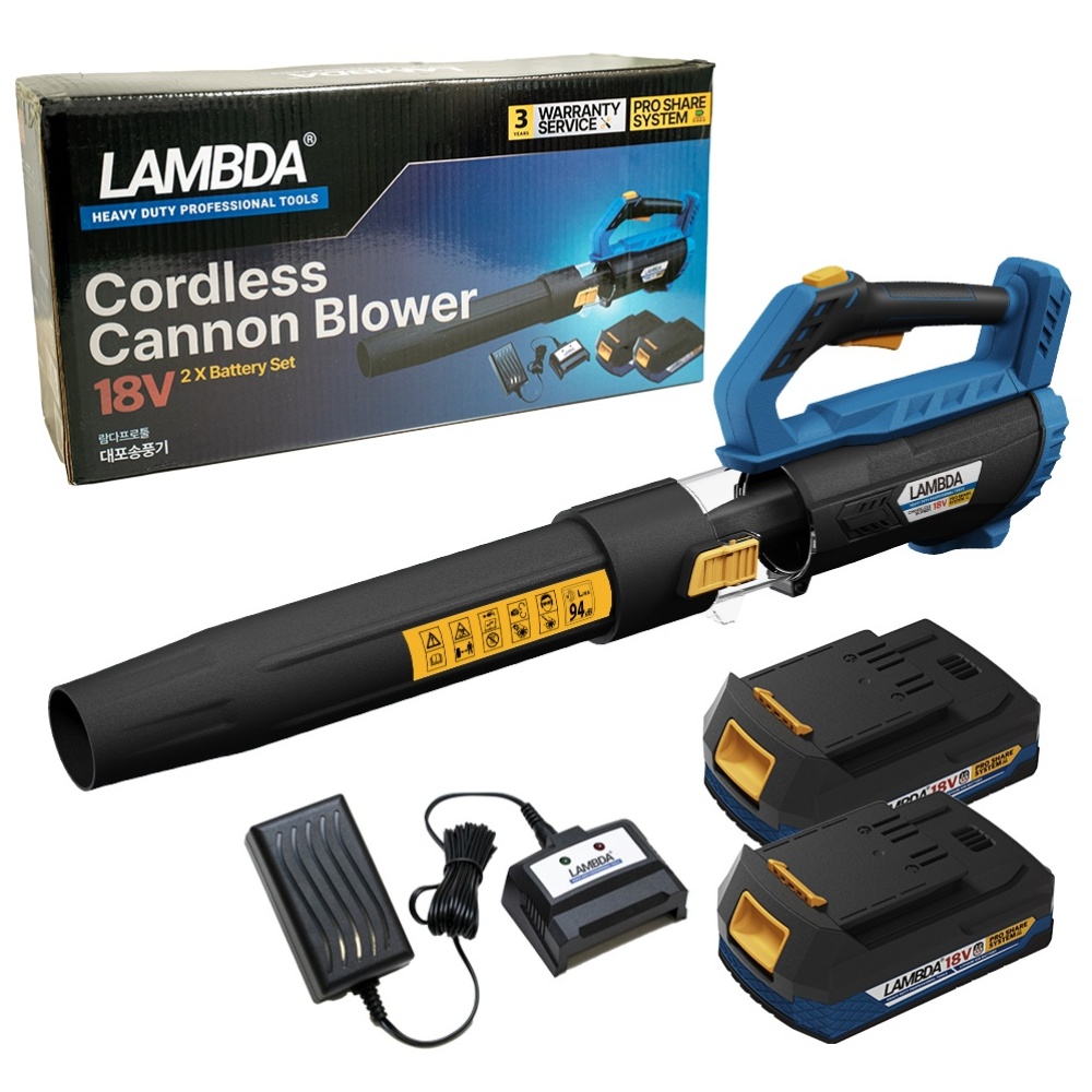 람다프로툴18V 전문가용 대포송풍기 무선 낙엽청소기, 1세트 156,000원