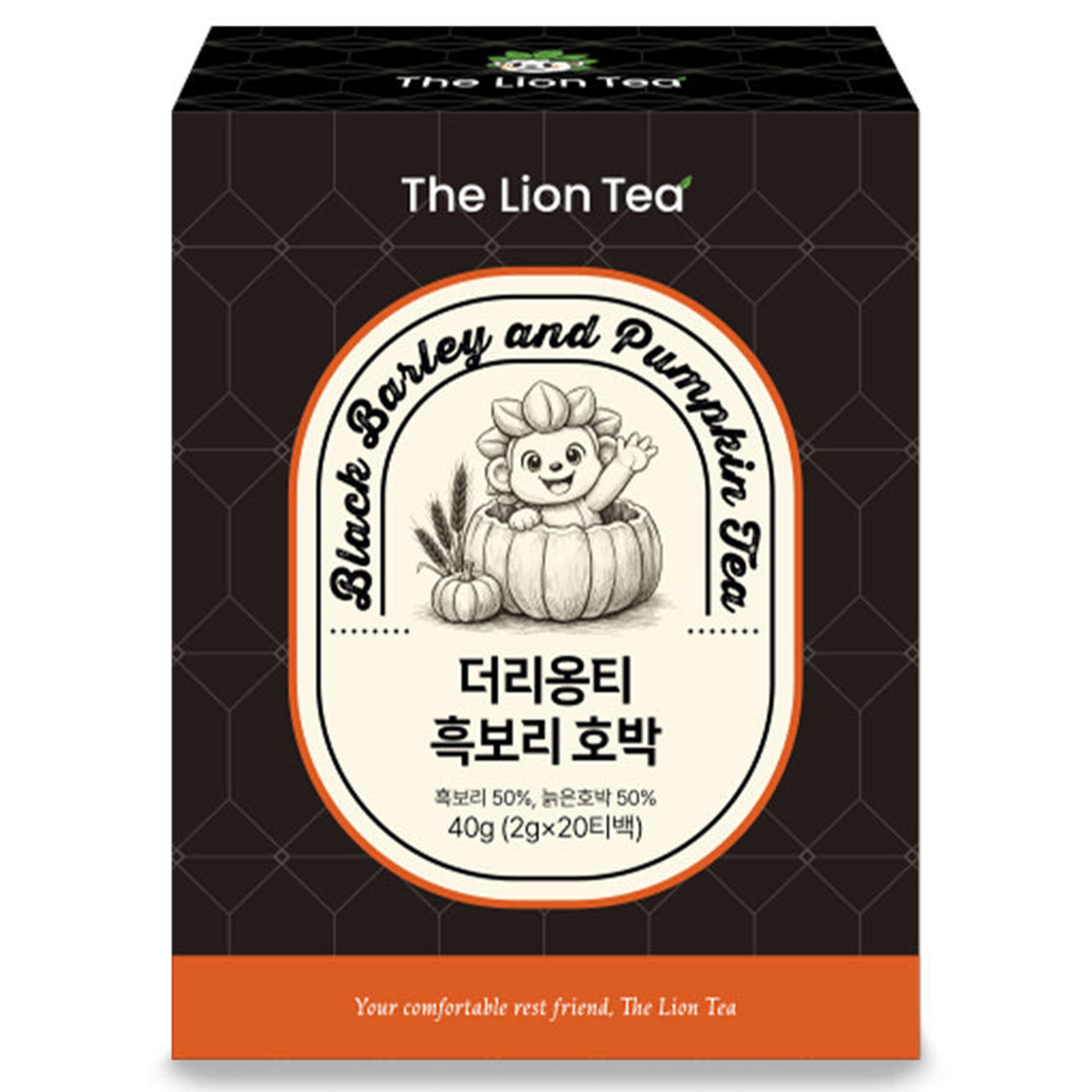 더리옹티 국내산 대용량 무카페인 블랙보리 호박 티백, 1개, 20개입, 2g 15,200원