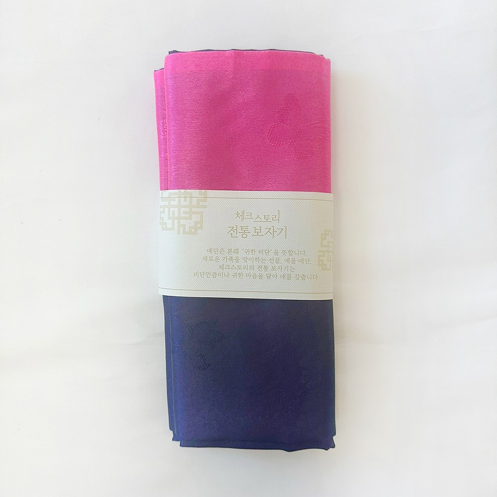 체크스토리 물실크보자기 설날명절 명절보자기선물, 1개, [품절]진분홍군청 19,800원