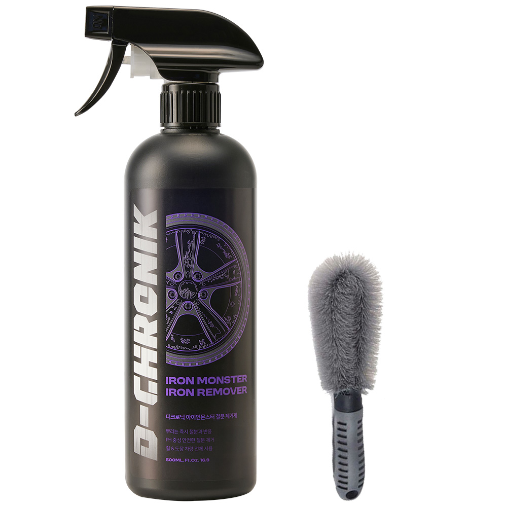 디크로닉 아이언 몬스터 500ml 휠 철분 제거제 분진 제거 크리너 클리너 리무버 + 휠브러시, 500ml, 1세트 14,000원