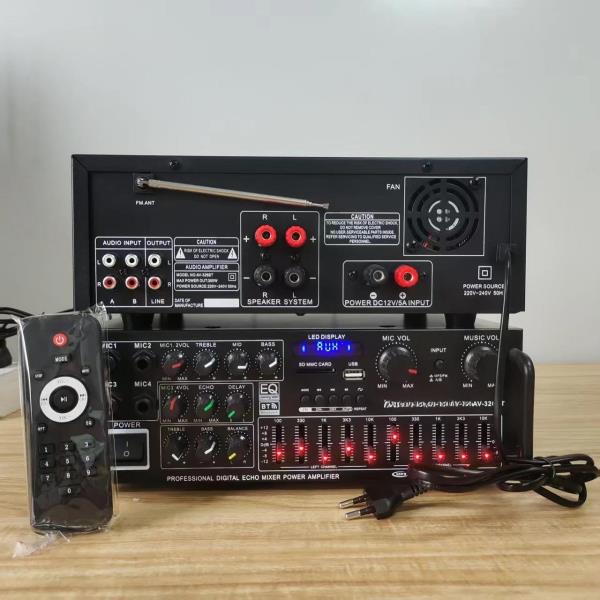 2025 고출력 가정용 파워 앰프 12V/220V 블루투스 EQ 이퀄라이저 차량용 야외 노래방 겸용 68,600원