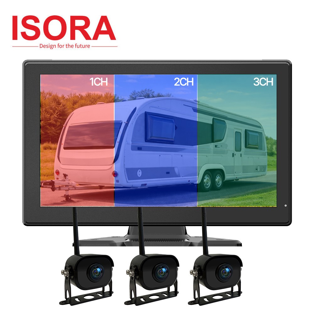 무선 블랙박스 후방카메라 모니터 세트, BLACK, 카메라3개+10.1인치 모니터 298,800원