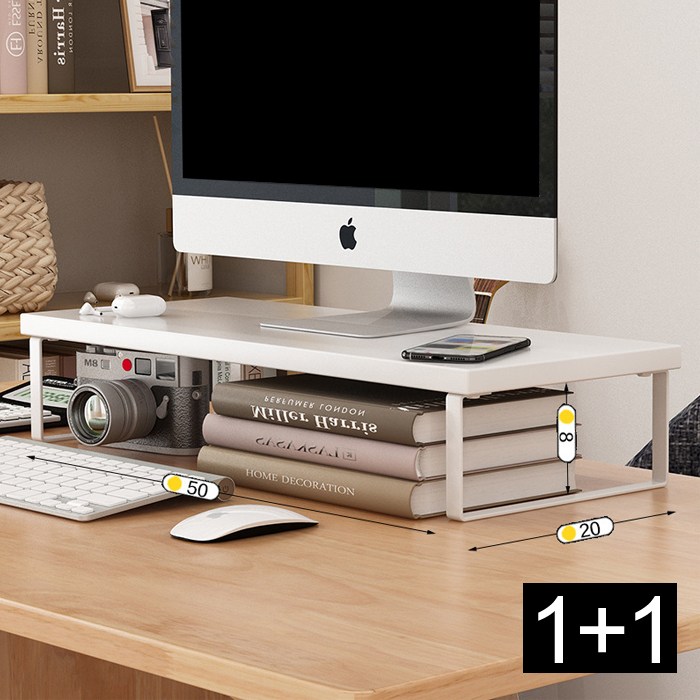 1+1 베이직 컴퓨터 듀얼 모니터 받침대 선반 17,010원