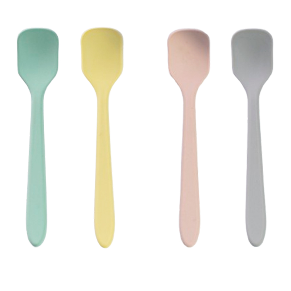 소소 실리콘 이유식 요거트 스푼 4종 세트, 1개, 민트+옐로우+핑크+그레이 11,400원