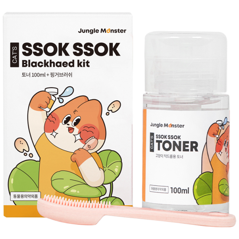 정글몬스터 고양이 쏙쏙뽑냥 토너 + 핑커브러쉬, 100ml, 1개입, 1세트 19,580원